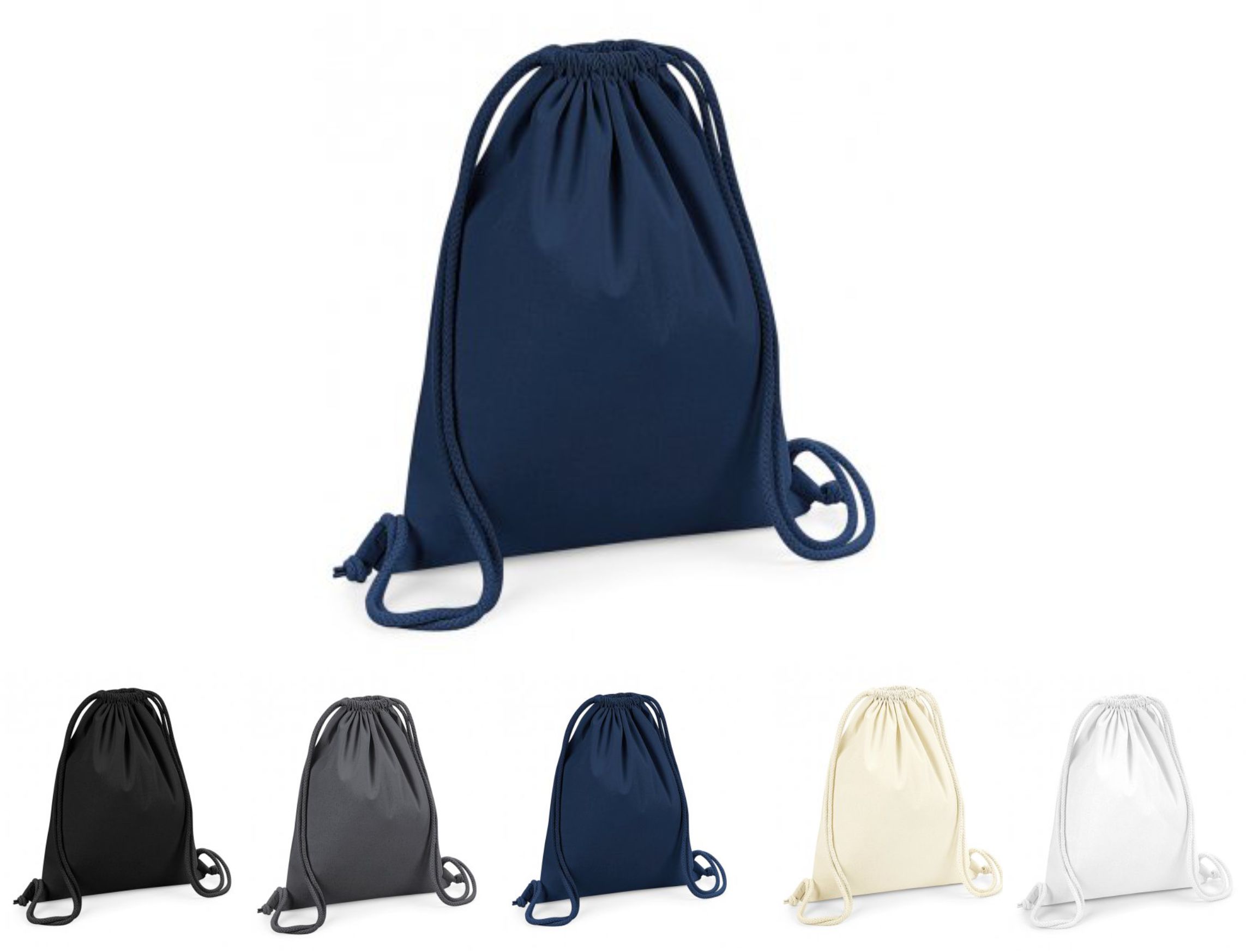 Westford Mill W260 Organic Premium Cotton Gymsac  Westford Mill W260 Organic Premium Cotton Gymsac